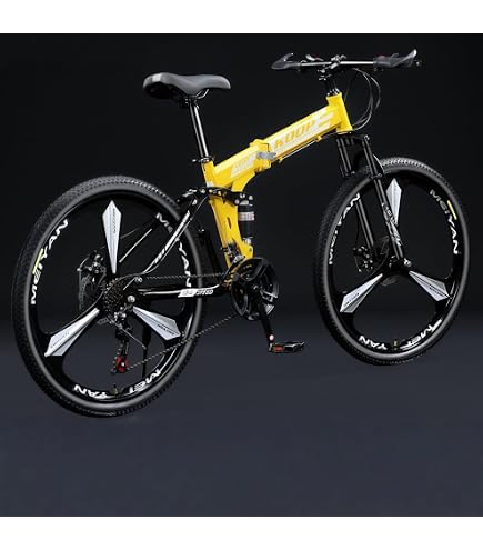 Amazon | Acnivko 折りたたみ自転車 マウンテンバイク クロスバイク 24